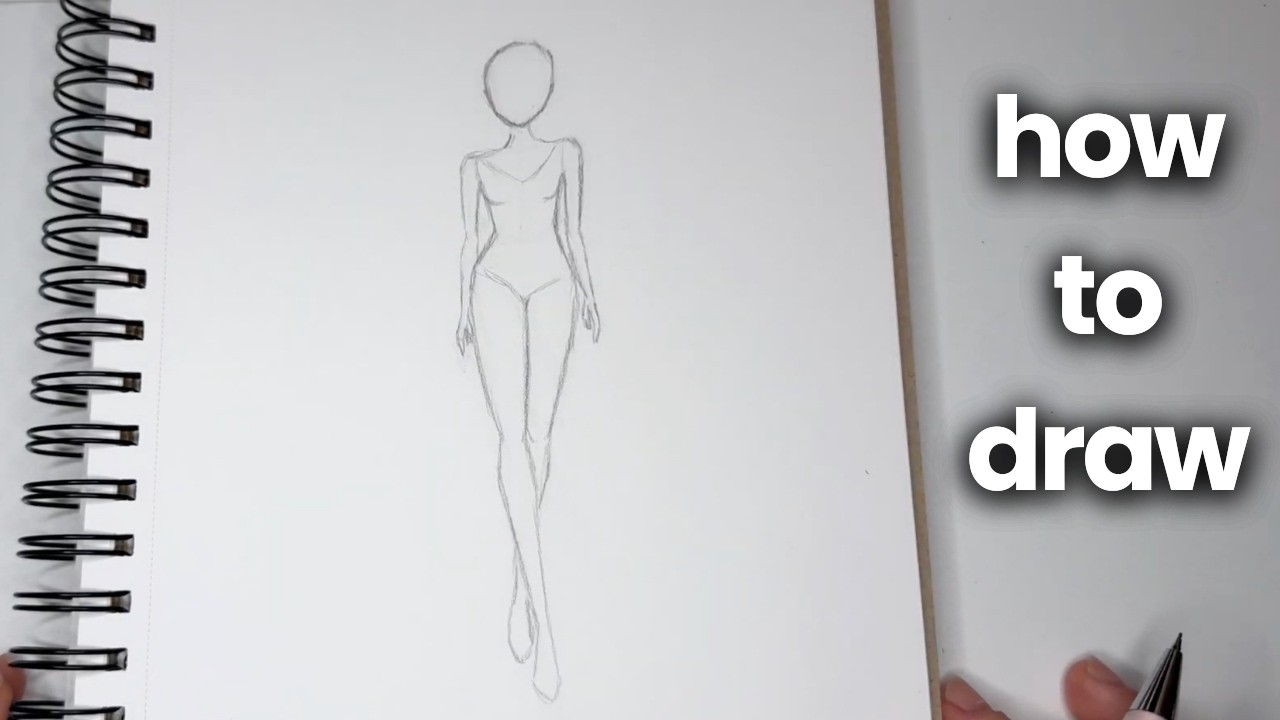 How to Draw a Fashion Figure Step By Step Easy Drawing Tutorial for Beginners