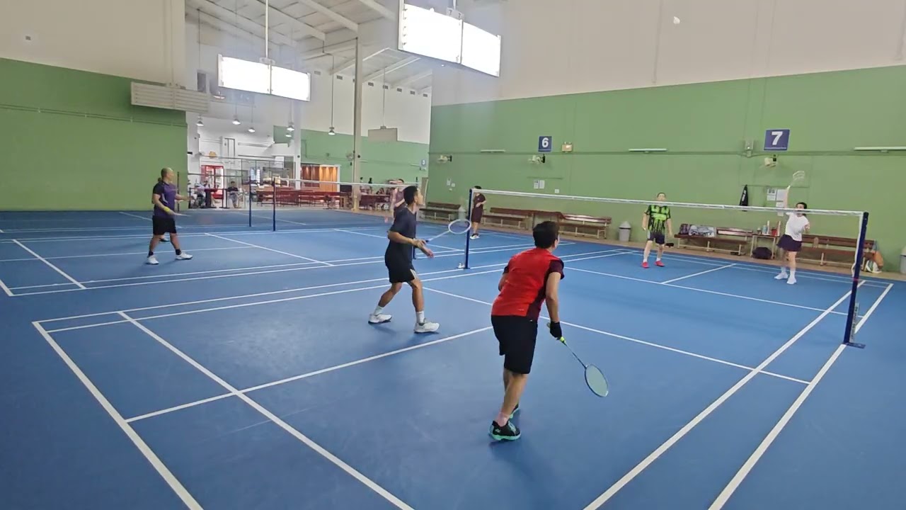 วันนี้ได้พี่โกช่วย ชนะแบบหืดขึ้นตลอด😂🏸 5