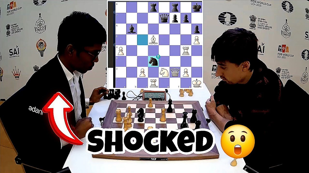 Daniil Dubov knocks out Praggnanandhaa from the FIDE World Cup 2025 with a brilliant sacrifice
