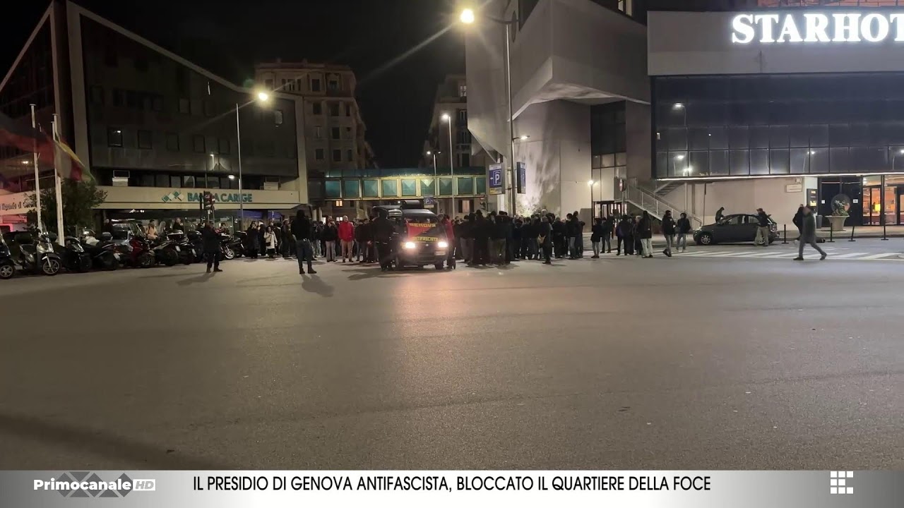 Il presidio di Genova Antifascista, bloccato il quartiere della Foce del 14.02.2026