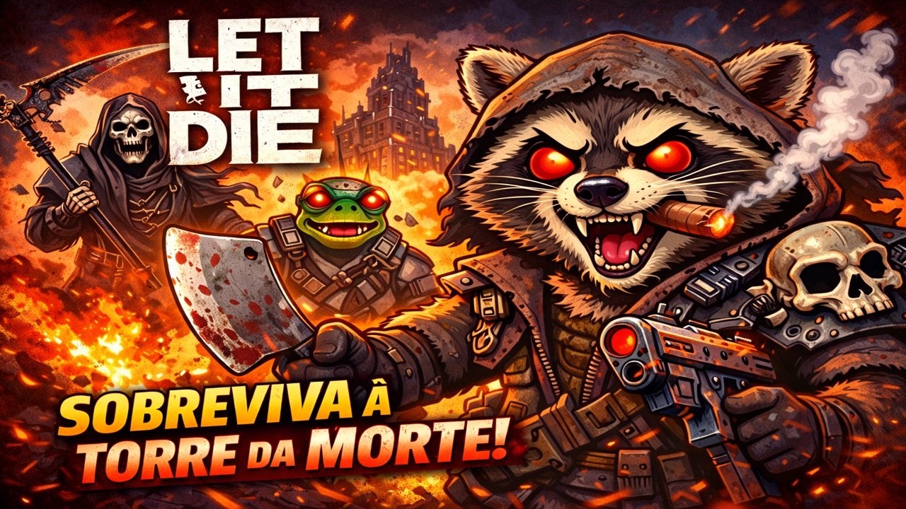 🐾 LET IT DIE COM UM GUAXINIM INSANO! | Sobrevivendo à Torre da Morte 😱🔥