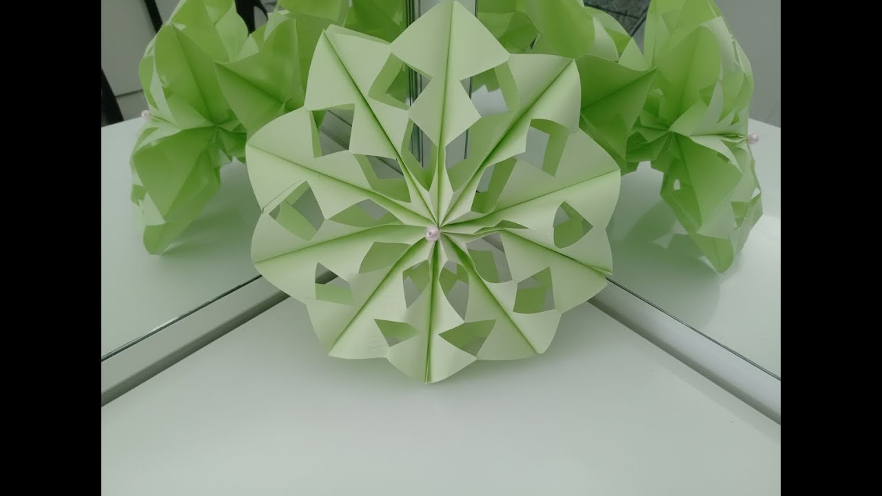  Renkli bir kağıttan neler yapılabilir ??? İZLE Origami 3 boyutlu çiçeğim My 3D origami flower. 