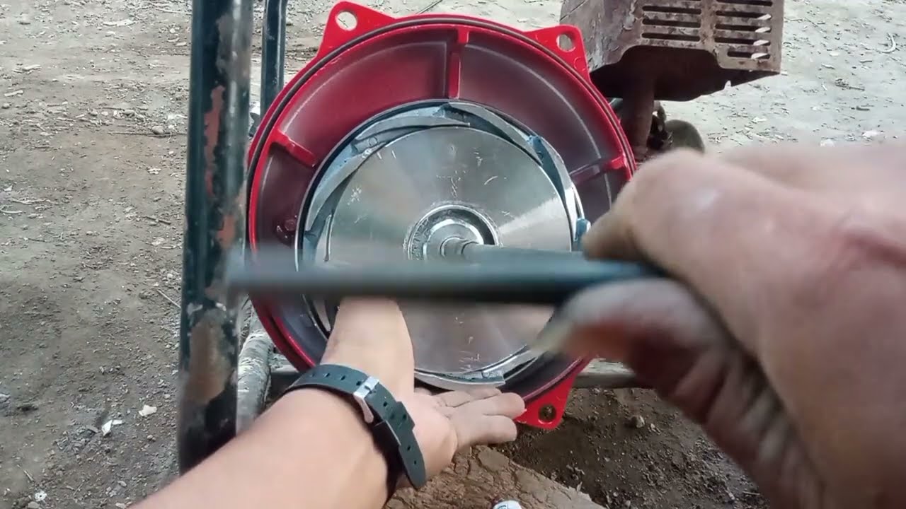 cara pasang pompa Pemadam kebakaran, di mesin alkon.. semburan sangat kuat..