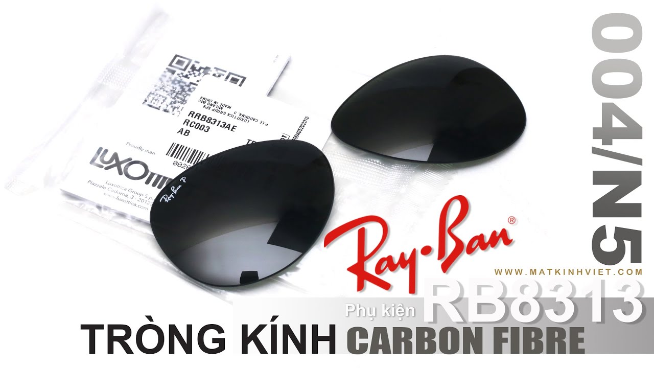 Tròng kính Ray-Ban Carbon Fibre RB8313 004/N5