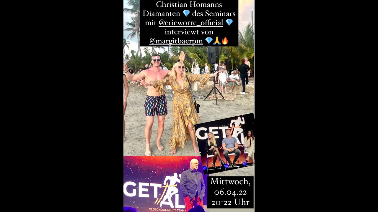 Christian Homanns Diamanten des Seminars mit Eric Worre, 06.04.22