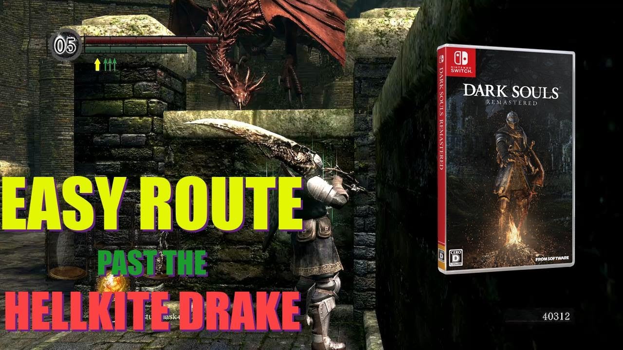 How to EASILY run past the HELLKITE DRAKE | Dark Souls Remastered