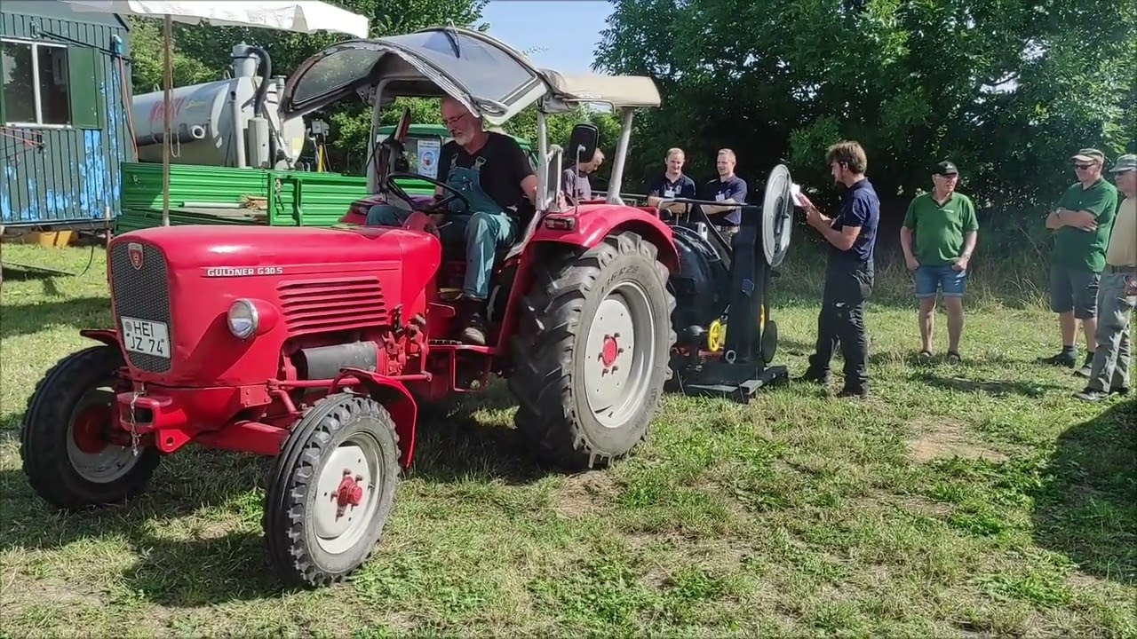 Güldner G 30 an der Zapfwellenbremse Leistungsmessung #oldtimer #bremse #zapfwellenbremse #leistung