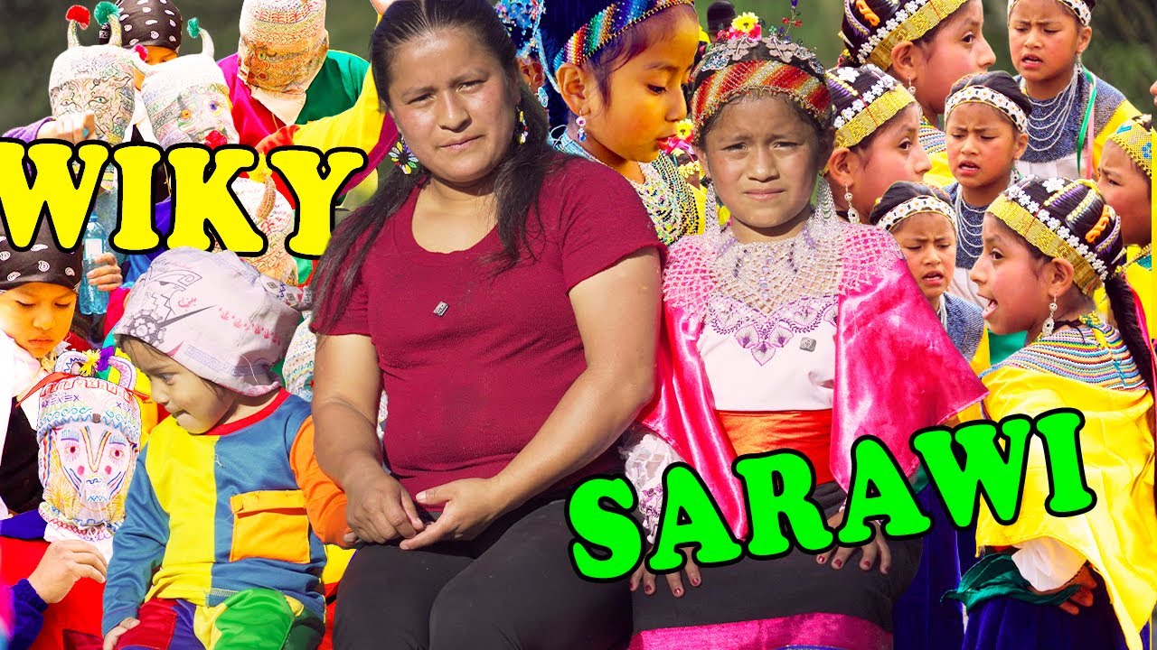 Así se viste de Sarawi y Wiky para las fiestas de Navidad en Saraguro.