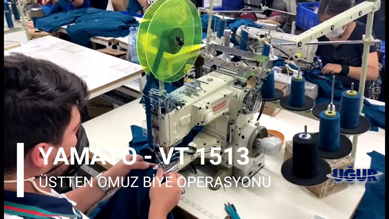 YAMATO VT-1513 ÜSTTEN OMUZ BİYE SİSTEMLİ DİK BURUNLU REÇME MAKİNESİ