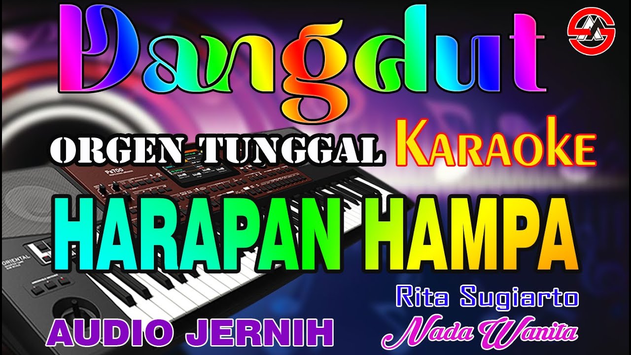 Harapan Hampa || Karaoke (Nada Wanita) Rita Sugiarto || Dangdut Orgen Tunggal