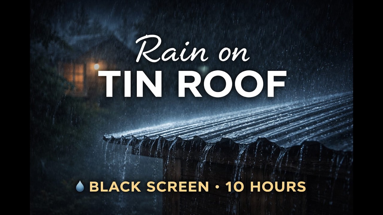 Ultimate ASMR: Rain on Tin Roof
