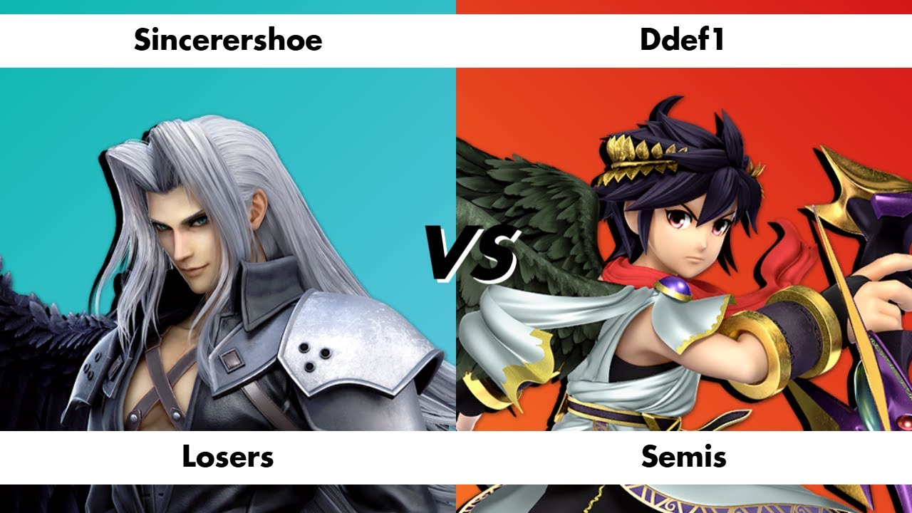 Sincerershoe (Sephiroth) Vs Ddef1 (Dark Pit/Pit) - Losers Quarter-Finals - I Teched That #12