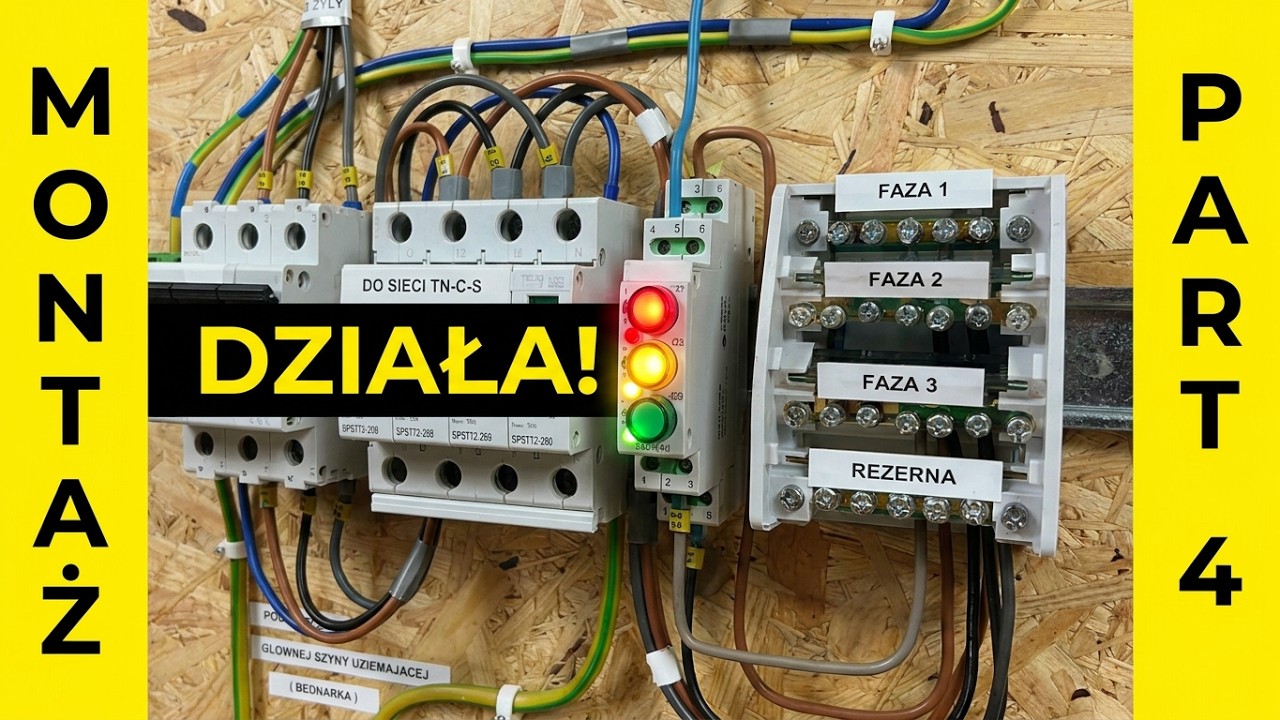 LAMPKI KONTROLNE W TABLICY  - TABLICA ELEKTRYCZNA KROK PO KROKU - PART 4