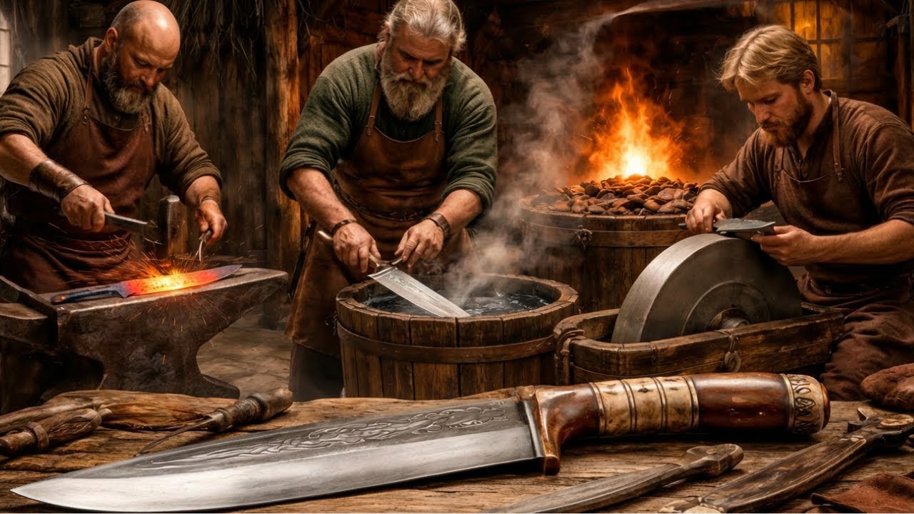 Inside Medieval Knife Forging: How the Seax Became an Anglo-Saxon Icon (Full Process)