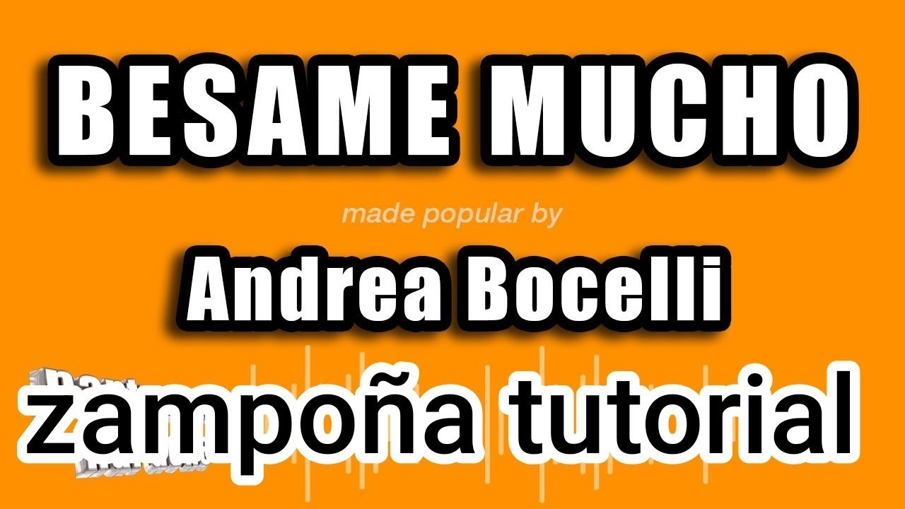 Bésame mucho zampoña tutorial 