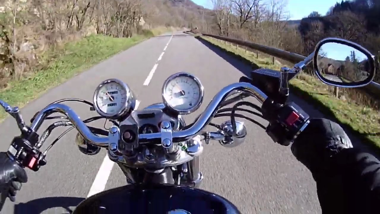 YAMAHA VIRAGO XV750  First Test Short Ride