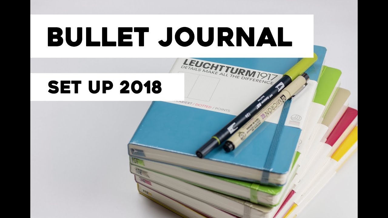 Bullet Journal Set Up 2018 / Bujo für Studium, Arbeit und Leben Deutsch