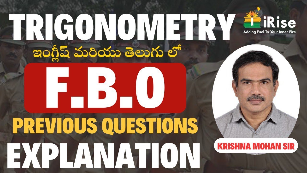 TRIGONOMETRY FBO PAPER EXPLANATION BY KRISHNAMOHAN SIR #si_pcofflineclasses  #irisesiofflineclasses