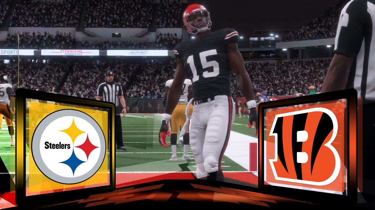 Madden NFL 18 Cincinnati Bengals Franchise- Year 1 Week 13 vs Pittsburgh Steelers