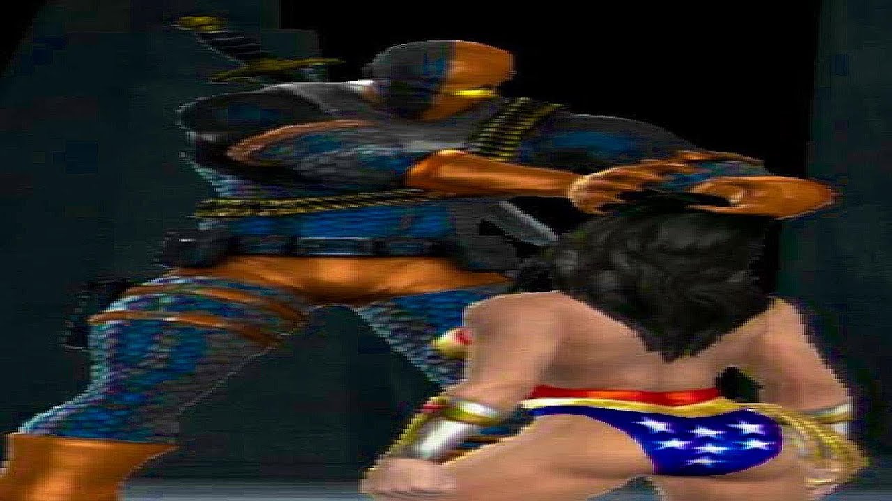 Mortal Kombat Vs DC Universe - Удар Дезстроука по всем персонажам