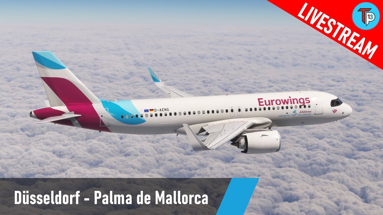 Flight Simulator 2020 | Düsseldorf - Palma de Mallorca (DUS-PMI) | Airbus A320neo | Eurowings | IVAO