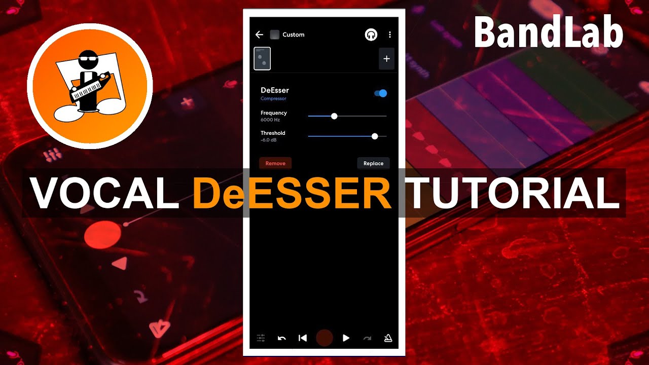 Как использовать DeEsser в Bandlab для уменьшения количества шипения S в вокальных треках.
