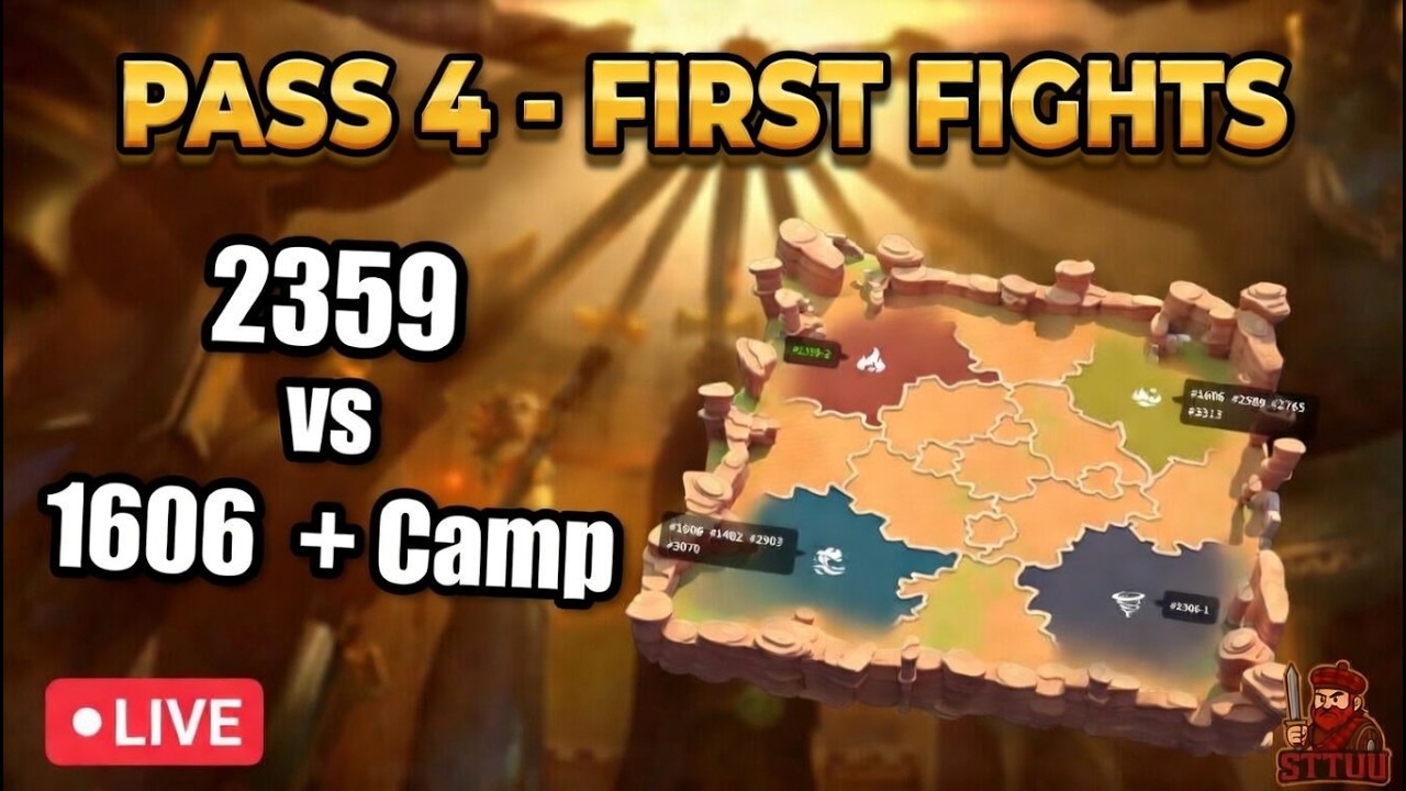 PASS 4 IS OPEN | 2359 vs 1606 FIRST CLASH LIVE – Day 1 (Rise of Kingdoms KvK)