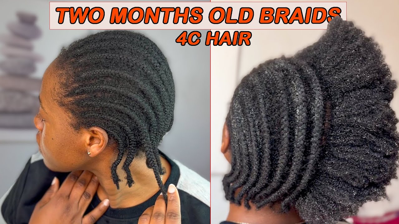 How I Safely Take Out My 2 Months Old 4C Cornrows | No Hair Breakage