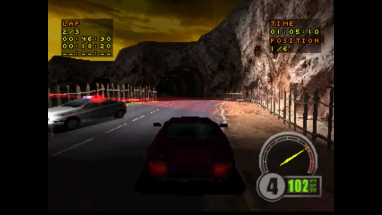 Test Drive 6 (1999) PSX Gameplay - Maui BWD Circuit