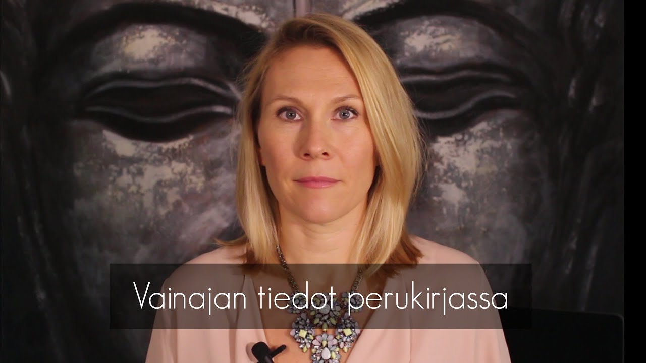 Vainajan tiedot perukirjassa