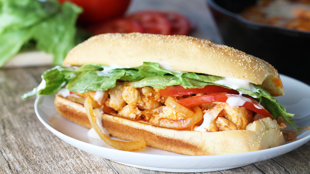 Quick and Easy Buffalo Chicken Subs