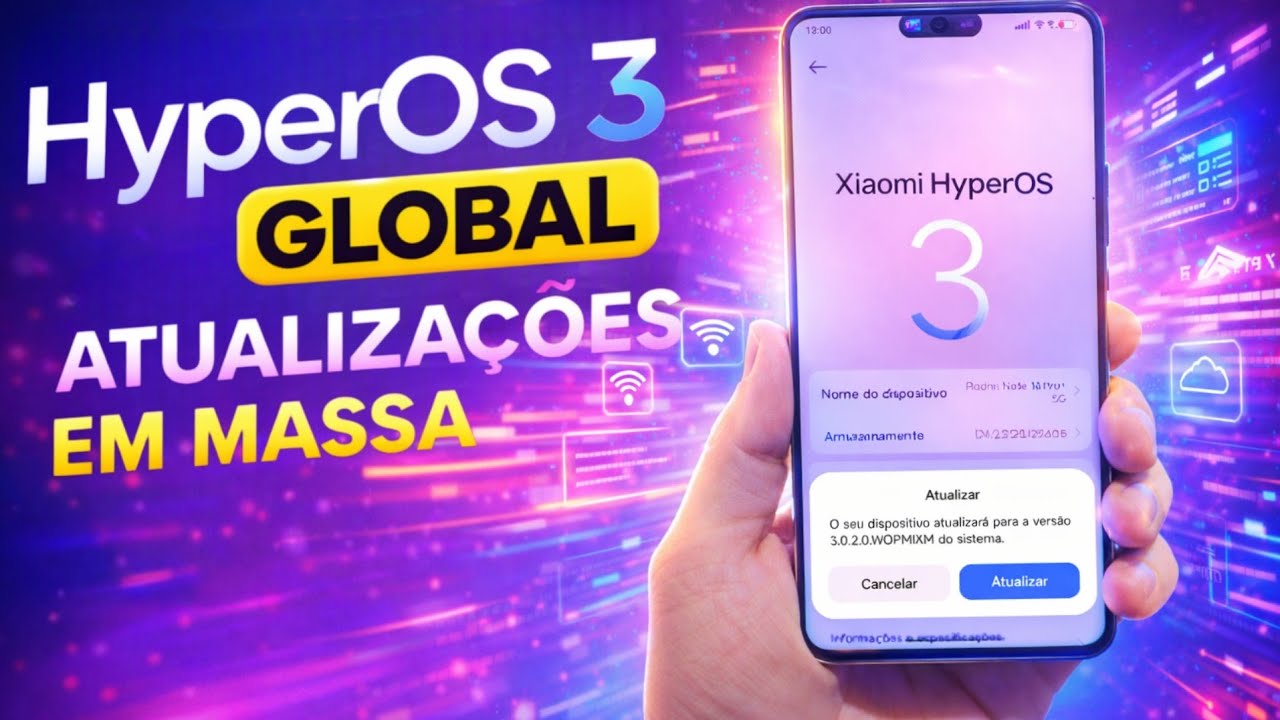 ​PORTAL ABERTO! 📡 HyperOS 3 Global OFICIAL Chegou para Vários Xiaomi! 🔓