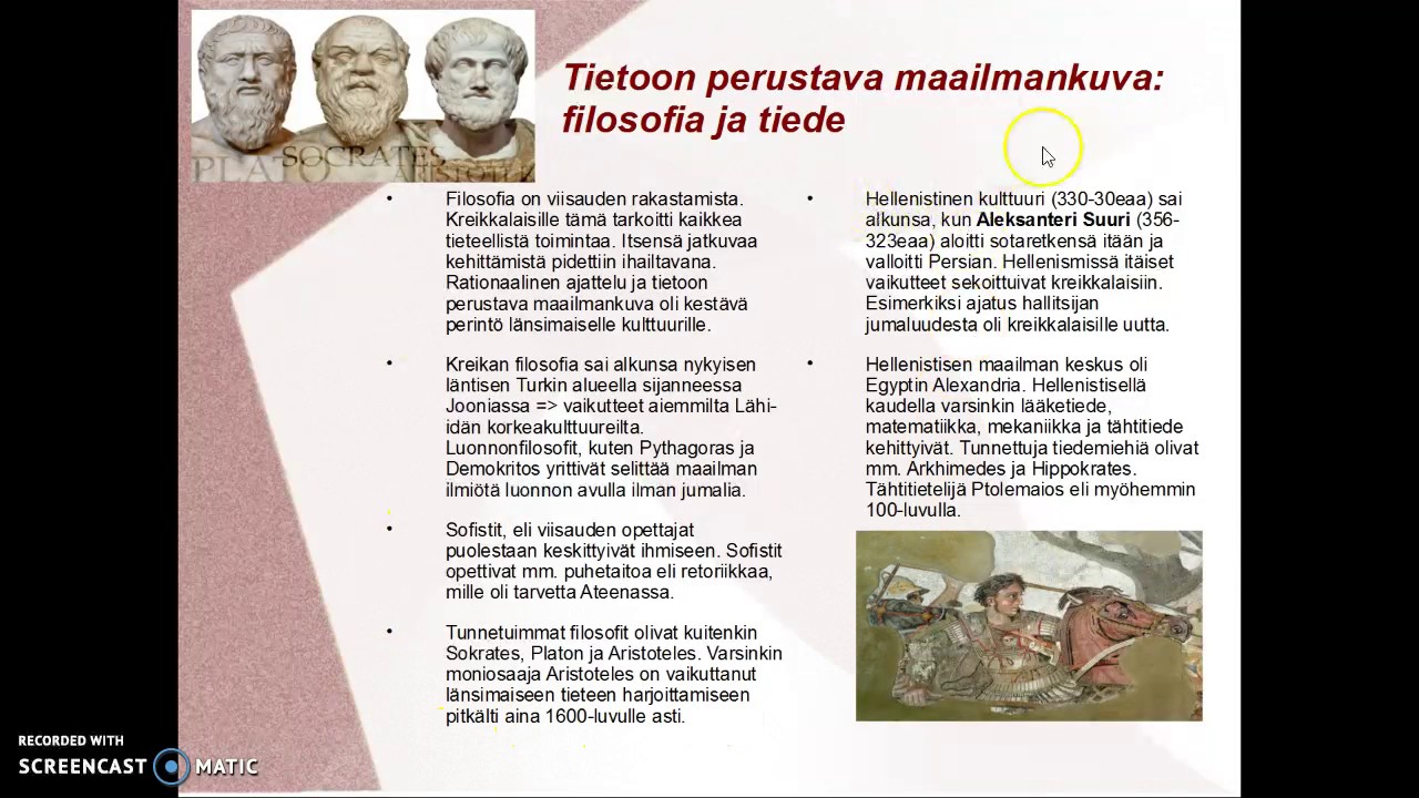 Tietoon perustava maailmankuva: filosofia ja tiede
