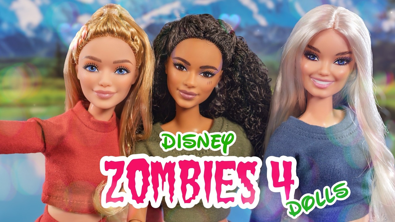Disney Zombies 4 Dolls | Mini Makeover Restyle | Fashion & Accessories