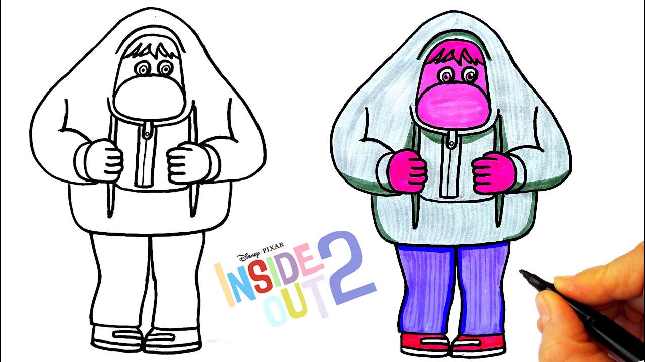 Ters Yüz 2 Utanç Çizimi - How To Draw Embarrassment from Inside Out 2 - Inside Out 2 Drawing