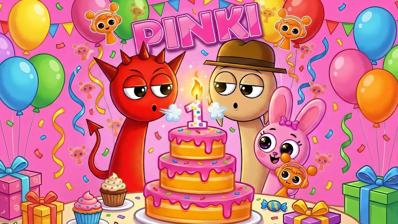 Join Sprunki and Friends for a Colorful Birthday Bash! | Viral Edit Challenge