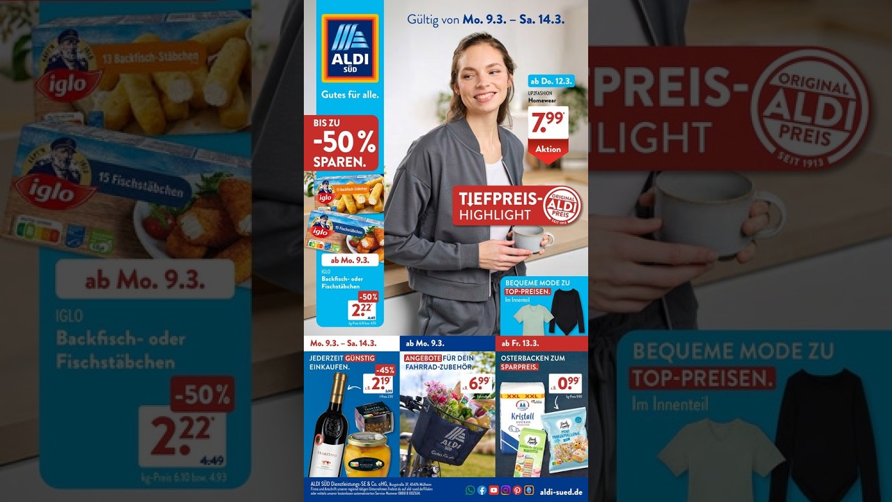 Aldi Süd Prospekt Angebote ab 09.03.2026
