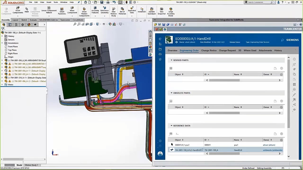 Quick Look -  Cross-domain change with SolidWorks & Altium
