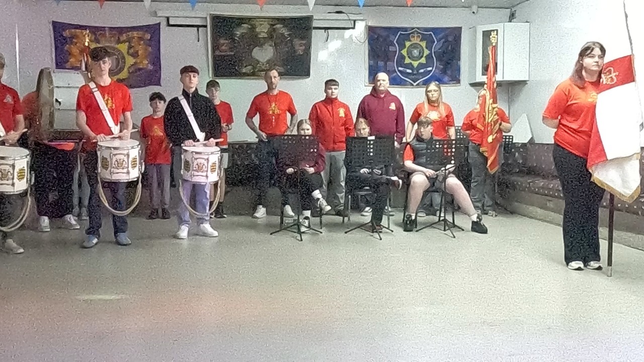 Castle Guards F.B.In Door Parade.