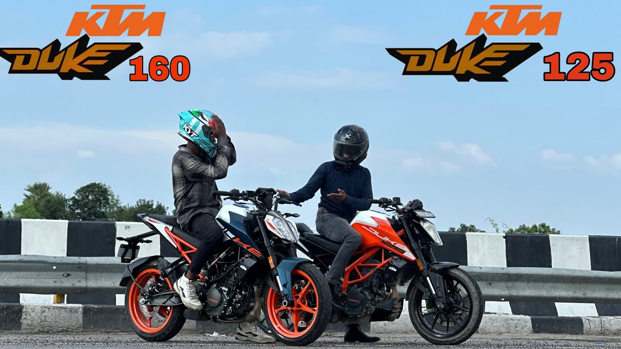 2025 KTM Duke 160 vs KTM Duke 125 || Drag Race || Yeh Kay hua