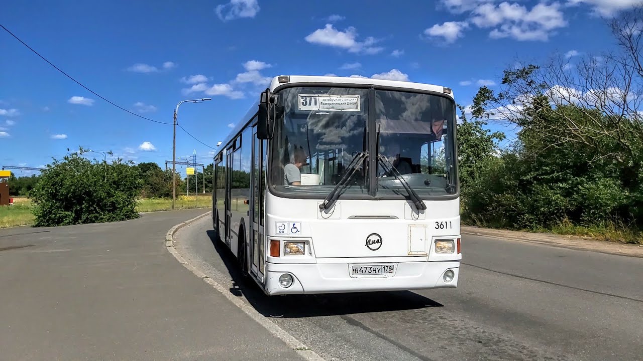 Автобус, маршрут №371 ЛиАЗ-5293.53 б.3611 (13.07.2022) Пушкин
