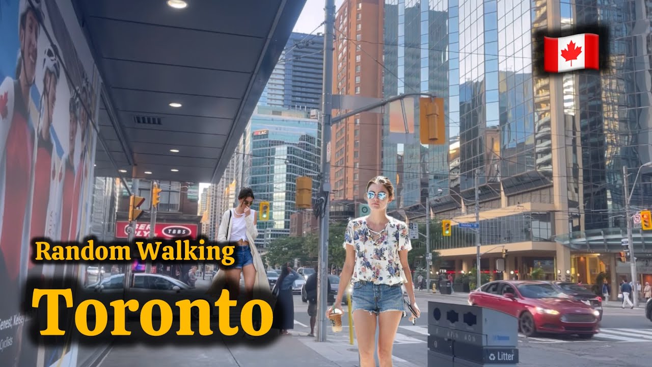 Canada Toronto 4K🇨🇦 Random Walking Tour Downtown Toronto