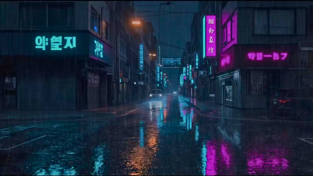 Rain Sounds ASMR 🌧️ Night City Ambience for Sleep & Relaxation