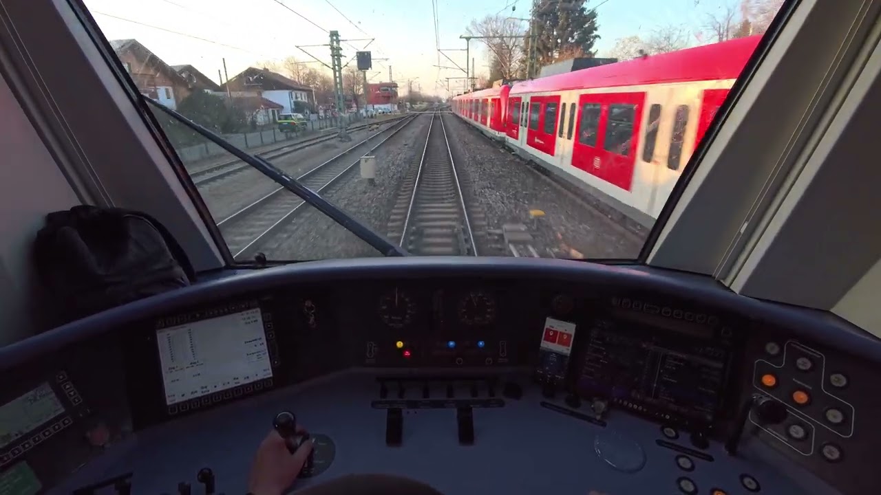 8K F&uuml;hrerstandsmitnahme S-Bahn M&uuml;nchen S3 Holzkirchen - Ostbahnhof BR423 07.05.2025