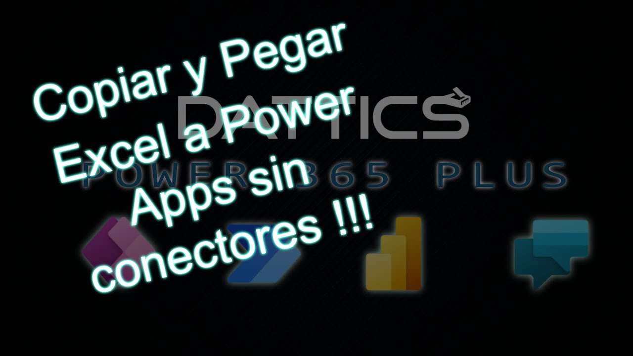 Copiar y pegar datos desde Excel a Power Apps sin conectores
