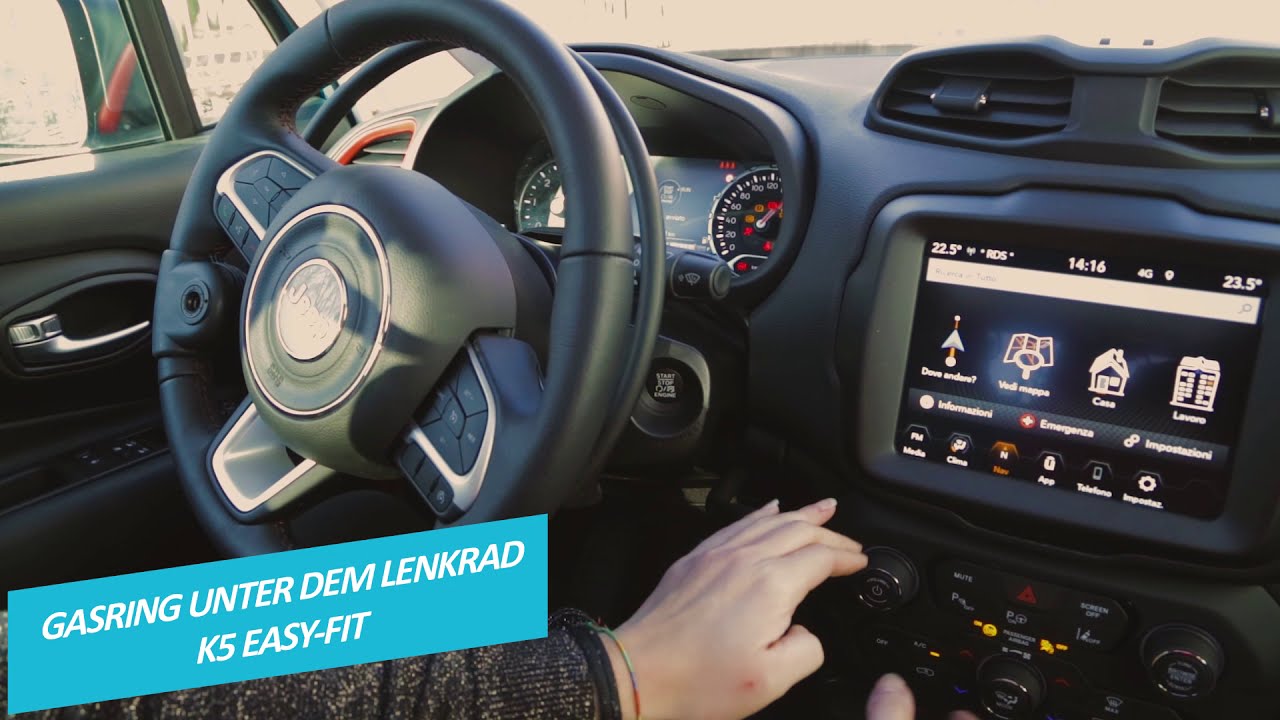 Gasring unter dem Lenkrad K5 easy-fit und vertikaler Bremshebel LF901