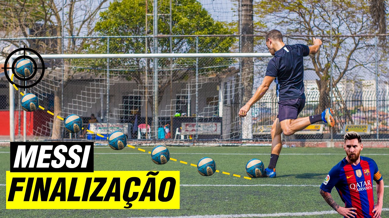TUTORIAL FINALIZAÇÃO DO MESSI | COMO CHUTAR A BOLA IGUAL LIONEL MESSI