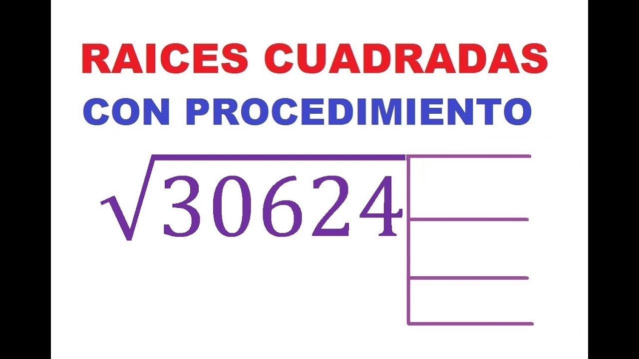 4) RAÍZ CUADRADA INEXACTA DE 5 CIFRAS (DÍGITOS). COMO SACAR LA RAÍZ CUADRADA.  CON PROCEDIMIENTO.