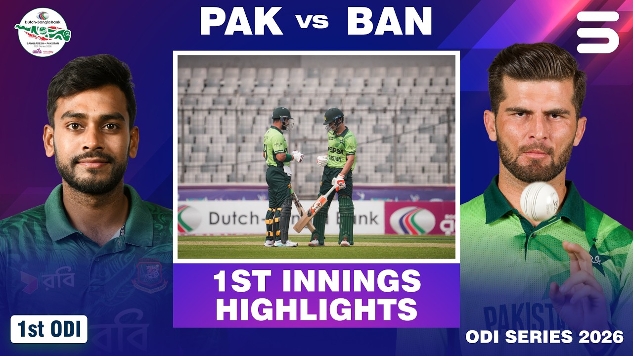 1st Innings Highlights | Bangladesh vs Pakistan | Match 01 | ODI Series 2026 | M9F1K