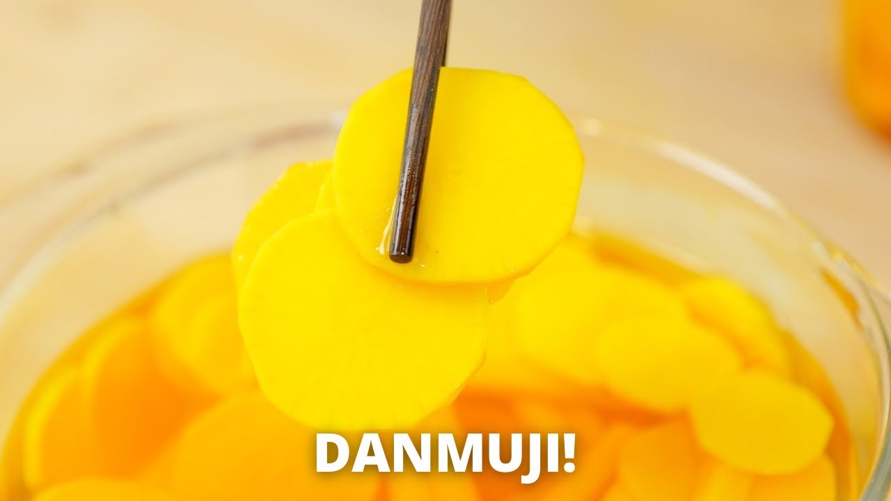 NO KUNYIT NO PEWARNA! danmuji alias acar lobak korea! 단무지
